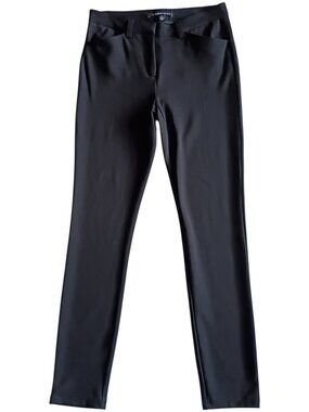ANDREW MARC Women's Pants Knit Slim Stretch Black Pocket Sz 4